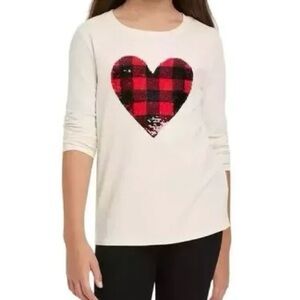 Cat & Jack Kids Sequin Heart T-Shirt